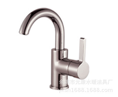 供應新款4201拉絲全銅單把面盆龍頭 - 供應新款4201拉絲全銅單把面盆龍頭廠家 - 供應新款4201拉絲全銅單把面盆龍頭價格 - 余姚市元康水暖潔具廠 - 